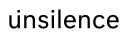 Ferenc Gróf, *u-i-nsilence*, (2015)